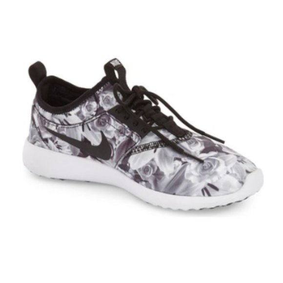Nike Shoes - Nike Juvvenate Sneaker Black & White Floral Print